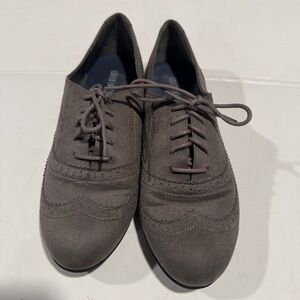 Lower East Side Gray Suede Lace Shoes Size 11